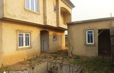 Standard Built Modern 4 Bedroom Semi-detached Duplex With Security House (Carcass) For Sale @ Opic, Isheri