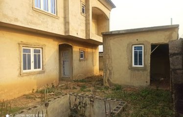 Standard Built Modern 4 Bedroom Semi-detached Duplex With Security House (Carcass) For Sale @ Opic, Isheri